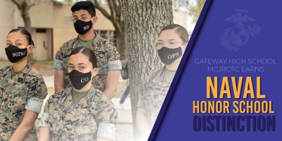 Gateway High School MCJROTC Earns Naval Honor School Distinction