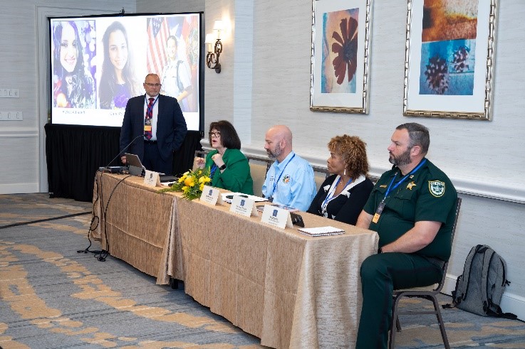 A panel of presenters